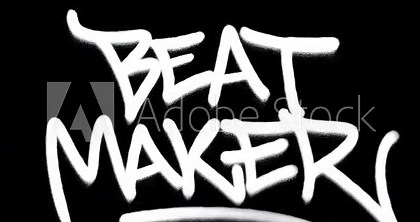 Beat Maker Hip Hop Graffiti Motion Animation in 4K Featuring Spray Paint Tag on Urban City Wall with Realistic Aerosol Drips and Music Producer Aesthetic.