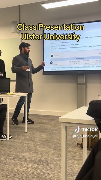 Class presentation in Ulster University #CapCut #uk #mirpur_ajk #rajaubaidali #studentlife #trending #internationalstudent #londonlife #foryou #lifeinuk #foryoupage #uktiktok #ukimmigration