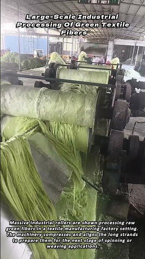 Large Scale Industrial Processing Of Green Textile Fibers