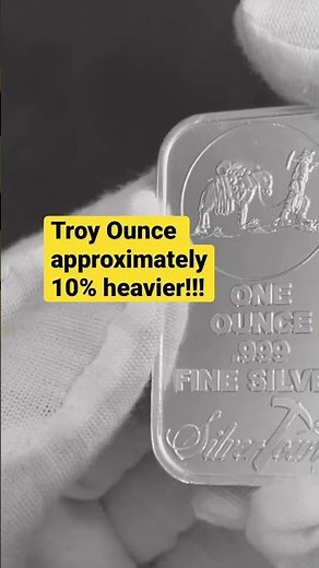 What's a Troy Ounce??! #preciousmetals #silver #gold