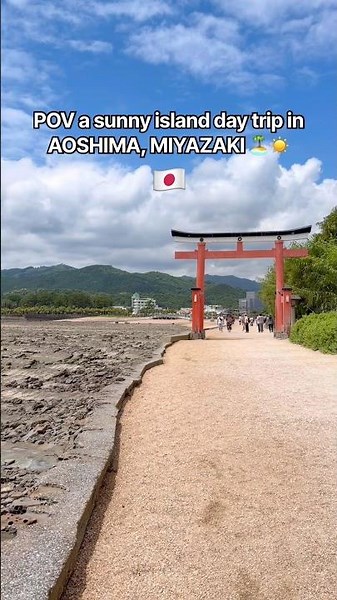 POV: A sunny day trip in AOSHiMA Island, MIYAZAKI Prefecture. 🇯🇵☀️⛩️🏝️ #Aoshima #Miyazaki #Japan