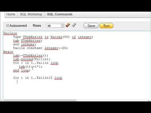 Base de données avancées Série N°2 Exercice 4. VARRAY PL/SQL