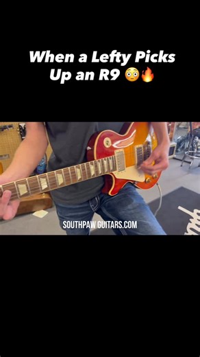 Real lefties know how rare this is 👀 🎸 Gibson Custom Shop R9 — Left Handed. You don’t see these every day… unless you’re at Southpaw Guitars. Visit 👉 SouthpawGuitars.com #LeftyLife #R9 #GibsonCustom #SouthpawGuitars #LeftHandedGuitar #GibsonR9 #GuitarCommunity #GuitarCollectors #GibsonLesPaul #CustomShop #LeftyPlayer #GuitarOfTheDay” | Southpaw Guitars