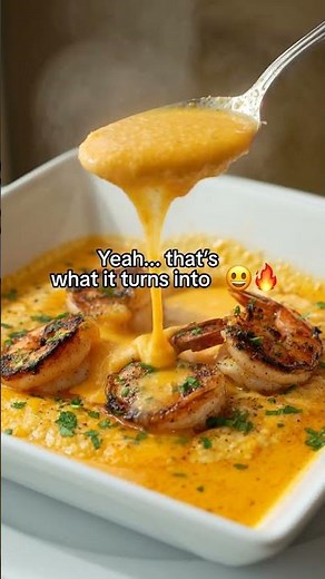 🔥 This Cheesy Shrimp and Grits Will Blow Your Mind 🤯 #healthybytes