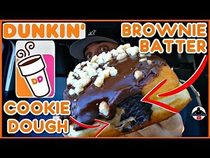 Dunkin' Donuts® | Cookie Dough & Brownie Batter Double Filled Donut Review!