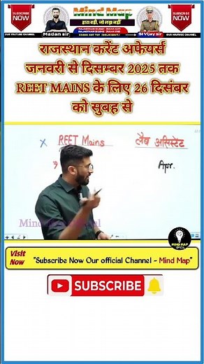 📘 REET Mains Exam 2025 | Rajasthan Current Affairs January to December 2025 | By Madan Sir