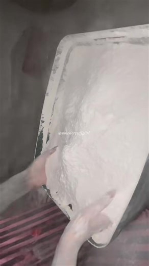 Do you record your videos using the front camera or the back camera? #powderplay #asmrsounds #asmrtiktoks #relaxingasmr #powderplayasmr