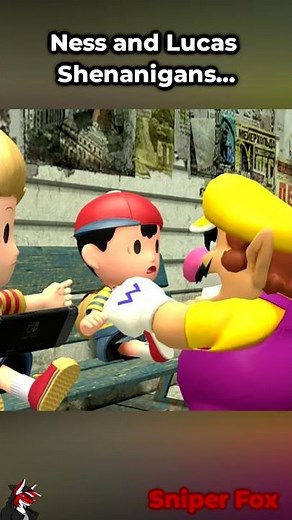 Super Smash Bros: Ness And Lucas Shenanigans... #shorts