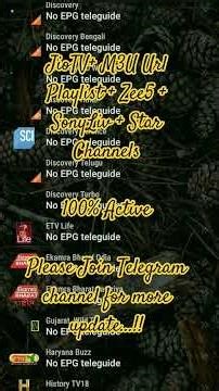 Jiotv+ M3u playlist url 2025 |TATA play m3u playlist url 2025 | | Tivimate #techmsyt @techmsyt