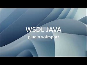 Créer Web Service client avec WSDL [plugin wsimport]
