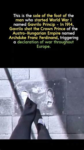 The footprints of the man who started World War I