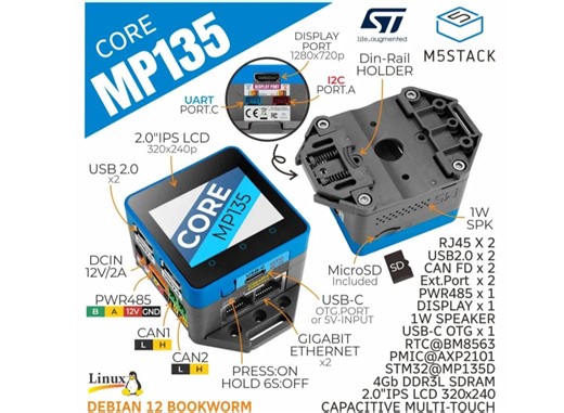 5*5cm CoreMP135也能轻松跑Linux！（开箱实测）