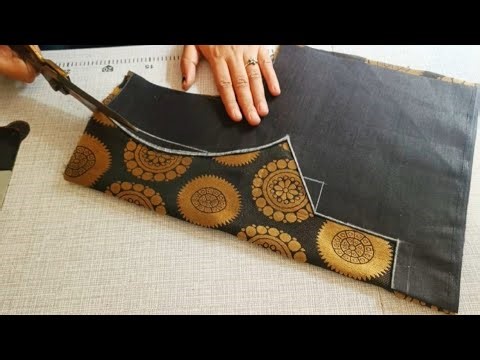 Simple and easy blouse back neck design || cutting and stitching back neck blouse design || blouse
