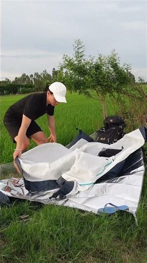 Cắm Trại Cánh Đồng Lúa Vs Lều Dã Ngoại #hữuphướcvlogs #camping