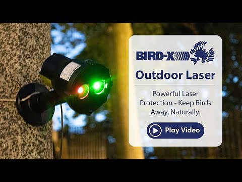 Bird-X Outdoor Laser I | Humane & Powerful Outdoor Bird Control