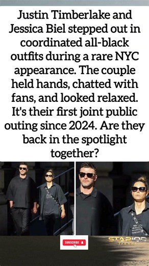 Justin Timberlake & Jessica Biel Make Rare NYC Appearance #shorts #JustinTimberlake #JessicaBiel