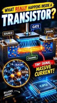 How does a Transistor work | npn and pnp transistor #transistor #physics #ai#electronic