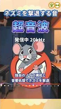 ネズミ退治に撃退音｜20kHz 超音波 安心のネズミ駆除対策