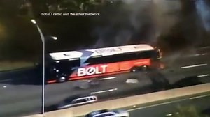 74K views · 336 reactions | BUS EXPLOSION CAUGHT ON CAMERA Check out...