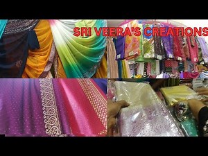 Sri Veera's Creations Collection||Latest Fancy Sarees Collection#sarees#sriveerascreations