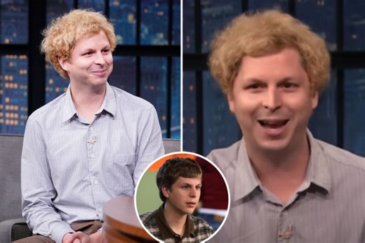Michael Cera shows off dramatic new look in rare late-night TV appearance
