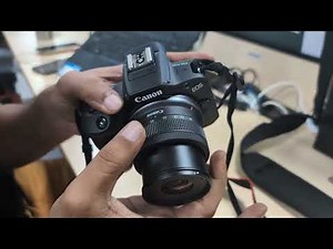 How to Setup Canon R100 for first time use | Lens Installation