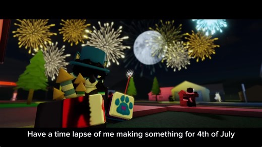 Firework Show in Roblox Studio: A Furry Celebration