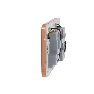 GGBL4001WLC - Lisse - Cooker Control Unit with 13A Socket LED Ind 45A DP Light Copper with Wh | Schneider Electric UK