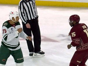 WATCH: Bokondji Imama seeks REVENGE on Ryan Reaves after ‘Muffin Man’s thunderous hit on Juuso Valimaki