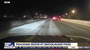 Tracking snow at Snoqualmie Pass