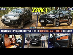 Type 1 to Type 3 Fortuner conversion with Napa Italian leather interior