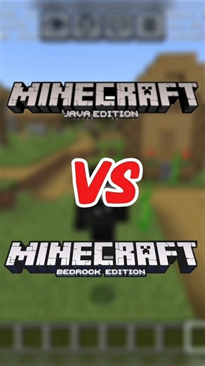 Java vs Bedrock 😳 2 Crazy Differences! #shorts #minecraft