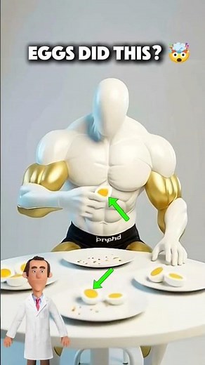 What happens if you eat eggs every day for 3 weeks? 🤯#fitness #nutrition #protein #eggs