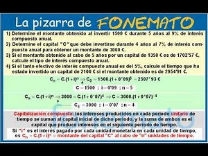 Capitalización compuesta: cuatro ejercicios