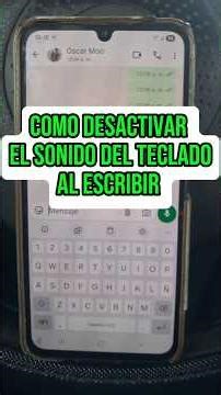 cómo desactivar el sonido del teclado al escribir#fypシ゚ #viralreels #tips #hacks #android