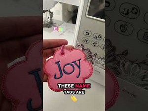DIY Machine Embroidery: Easy Custom Name Tags & Backpack Charms