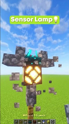 Automatic LAMP💡 in Minecraft! (Tutorial) #shorts