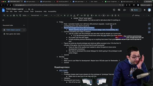 Wrapping up design !today before coding on Monday (day 5½)