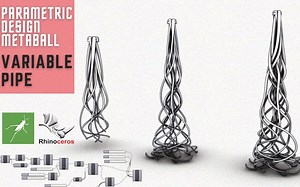 grasshopper | 可变管道插件