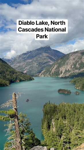 This blue can’t be real… 💙🏔️ Diablo Lake Overlook | North Cascades National Park. #nationalpark