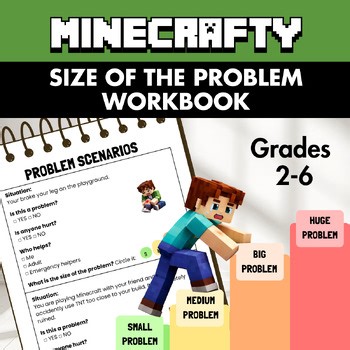 Big vs. Small Size of the Problem Workbook | Minecraft Inspired | Grade 2-6