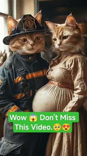Hero Cat Firefighter Saves a Kitten 🔥🐱 | AI Emotional Rescue Story