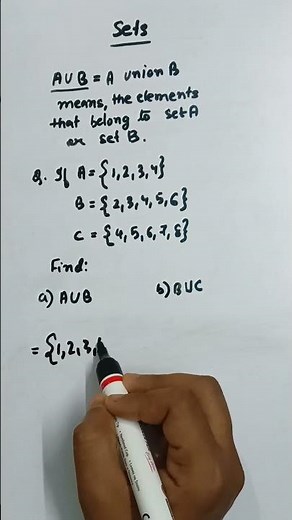 Sets: Find AUB and BUC? if A ( 1,2,3,4) B( 2,3,4,5,6) B ( 4,5,6,7,8) #simplify#sets
