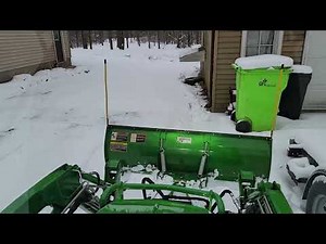 John Deere 1025R Mauser Cab, Frontier AF-10 Snowplow