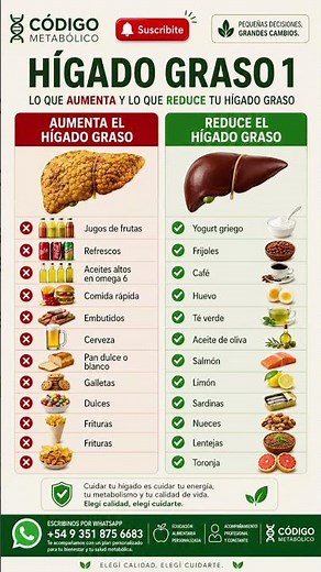 🚨 Hígado graso: los alimentos que lo empeoran y los que pueden ayudarte a revertirlo