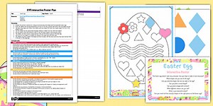 Easter Egg EYFS Interactive Poster Plan and Resource Pack