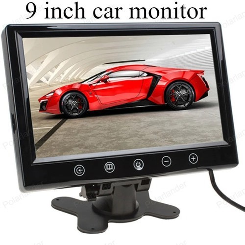 9 Inch Digital Car Monitor High Resolution Color TFT LCD with 2 Video Input New | eBay