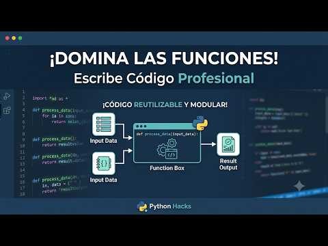 ¡Deja de repetir código! Aprende a usar FUNCIONES en Python