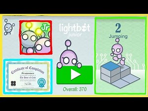 Lightbot Jr Coding Puzzles - JUMPING All Levels
