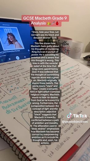 GCSE Macbeth Grade 9 Analysis 👑🗡️🩸